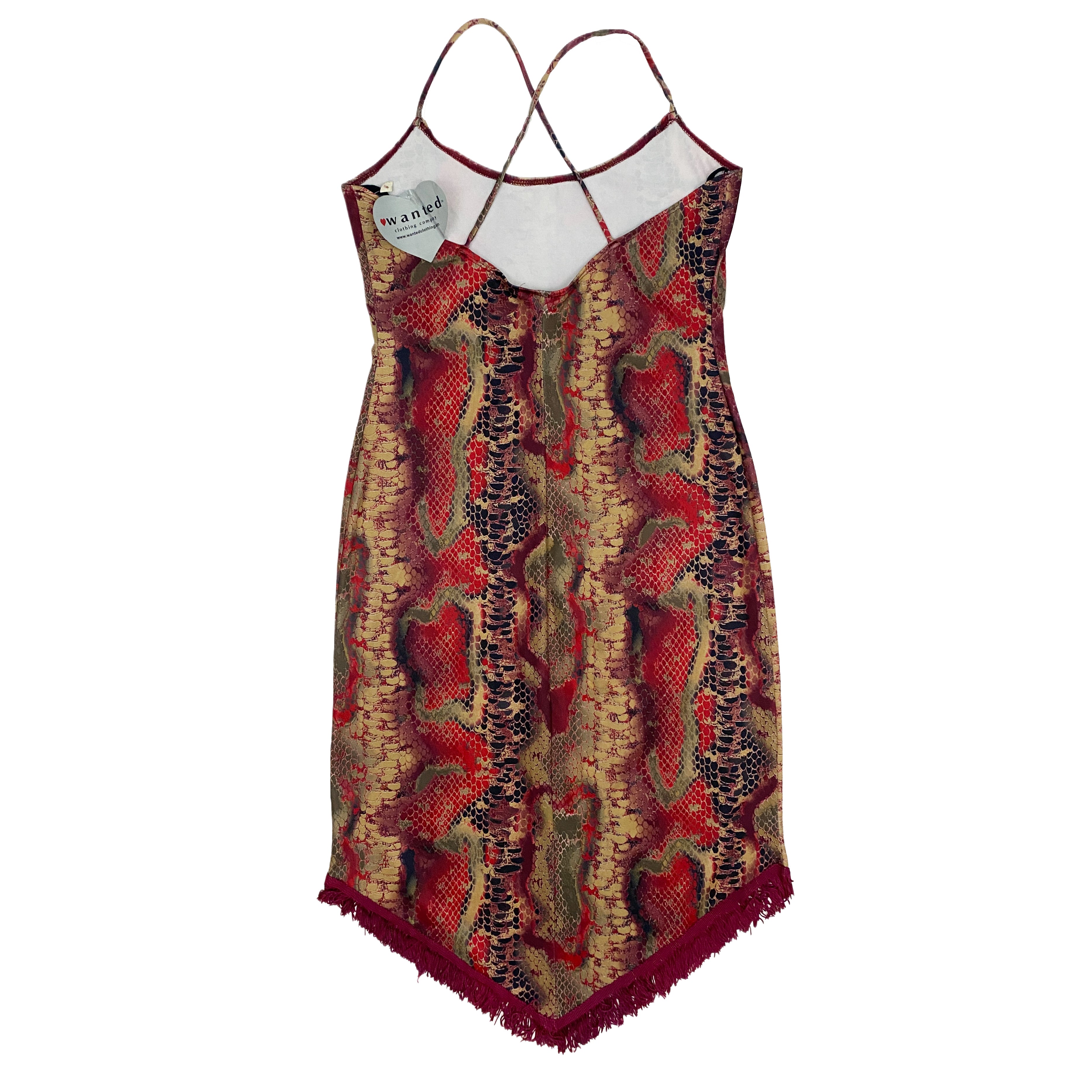 red snakeskin dress Y2K Slinky Snakeskin Dress (L) – Holy Thrift