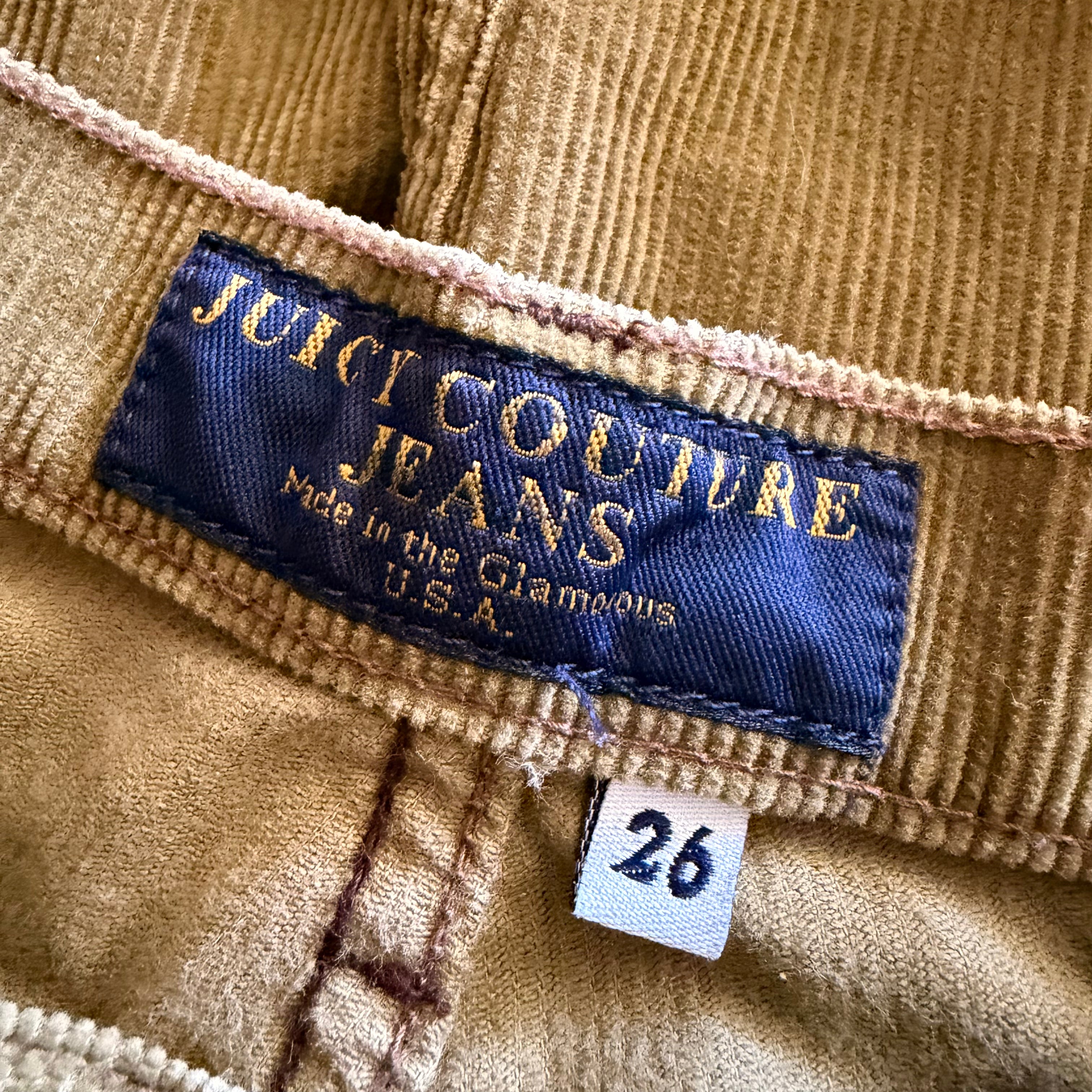 Juicy Couture Olive Green Corduroy Pants (XS/S)