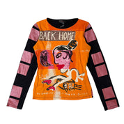 Custo Barcelona Orange Graphic Long Sleeve (S-M)