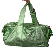 Metallic Green Leather Bag