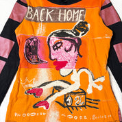 Custo Barcelona Orange Graphic Long Sleeve (S-M)