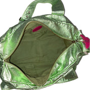 Metallic Green Leather Bag