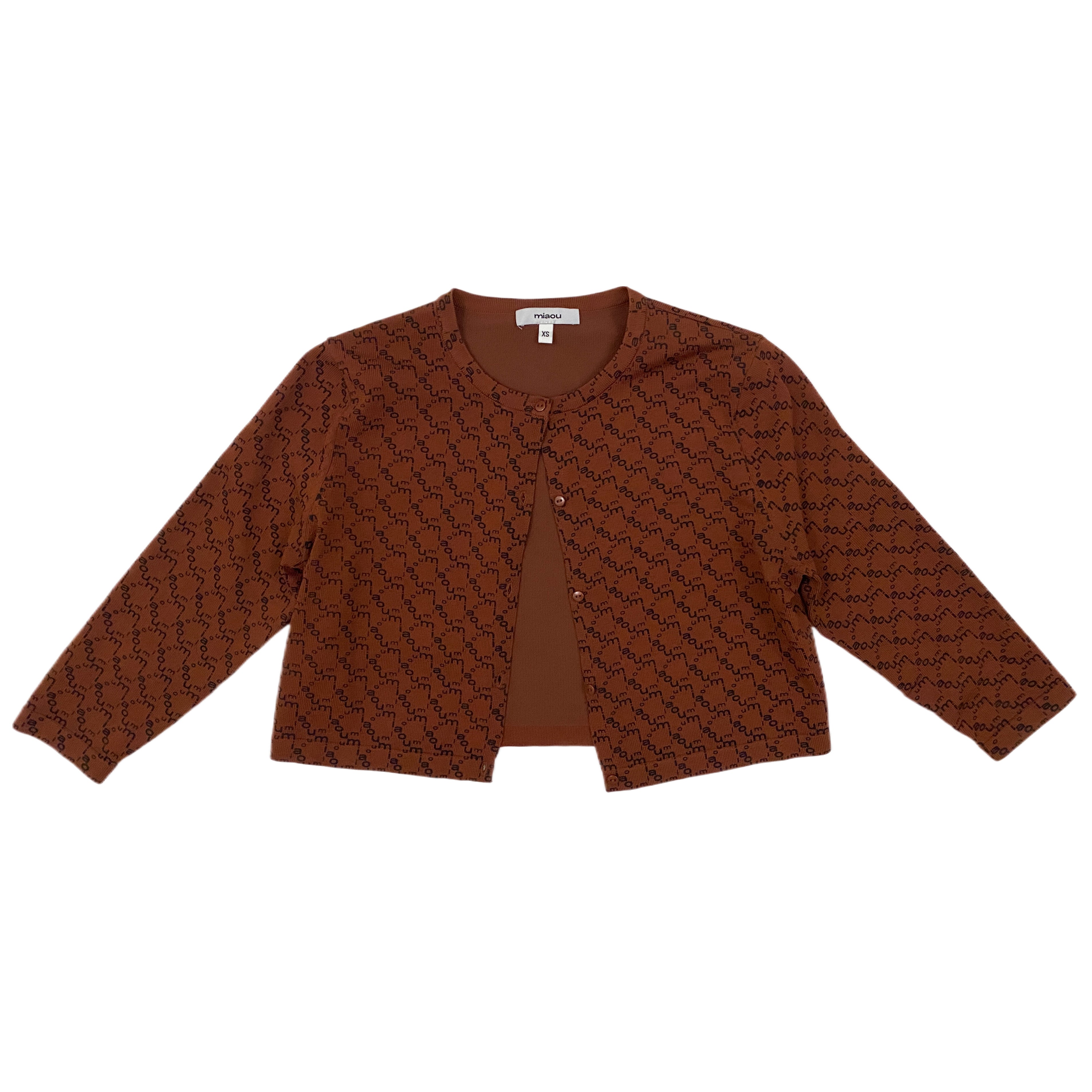 Miaou Monogram Cardi (XS)