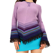 Lavender Fringe Knit (XS)