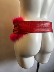 Hot To Go Faux Fur Custom Belt (M/L)