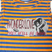 J-Fashion Striped Graphic Tank (S)