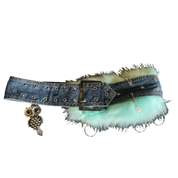 Denim Darling Faux Fur Custom Belt (S/M)