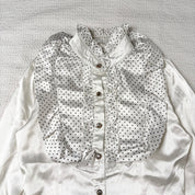 Coquette Ruffle Polka Dot Shirt (M)