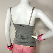 D&G Dolce & Gabbana Gray Sparkly Cami (XS/S)