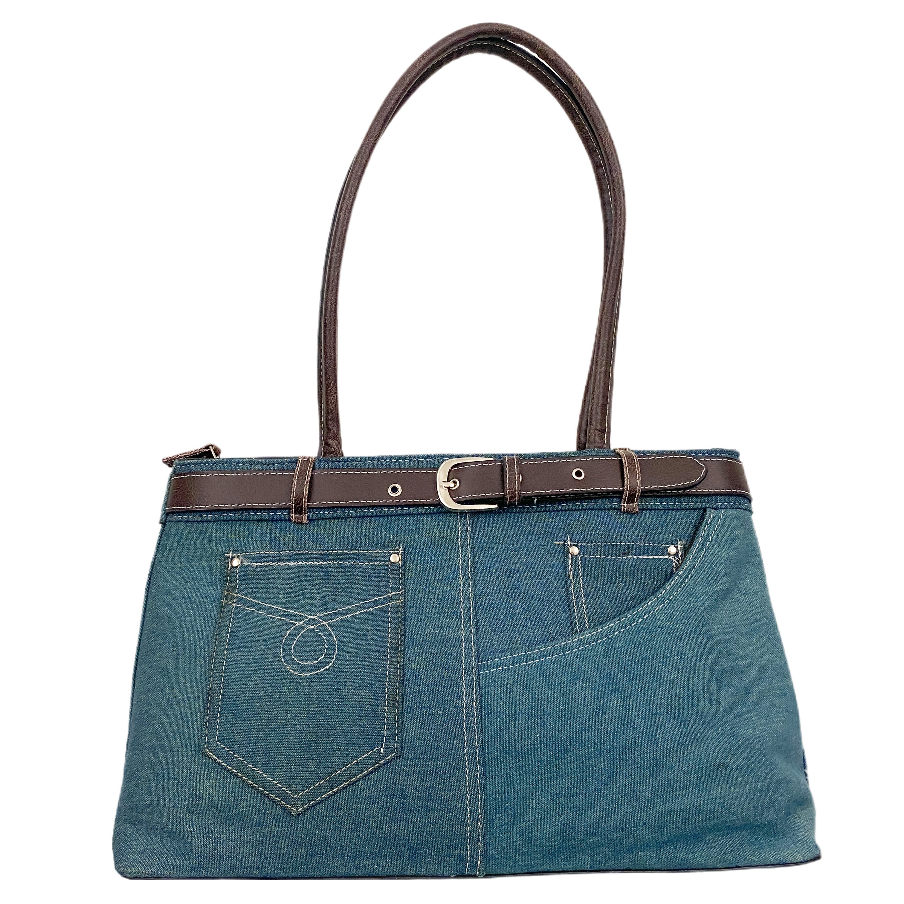 Vintage Denim Tote Bag