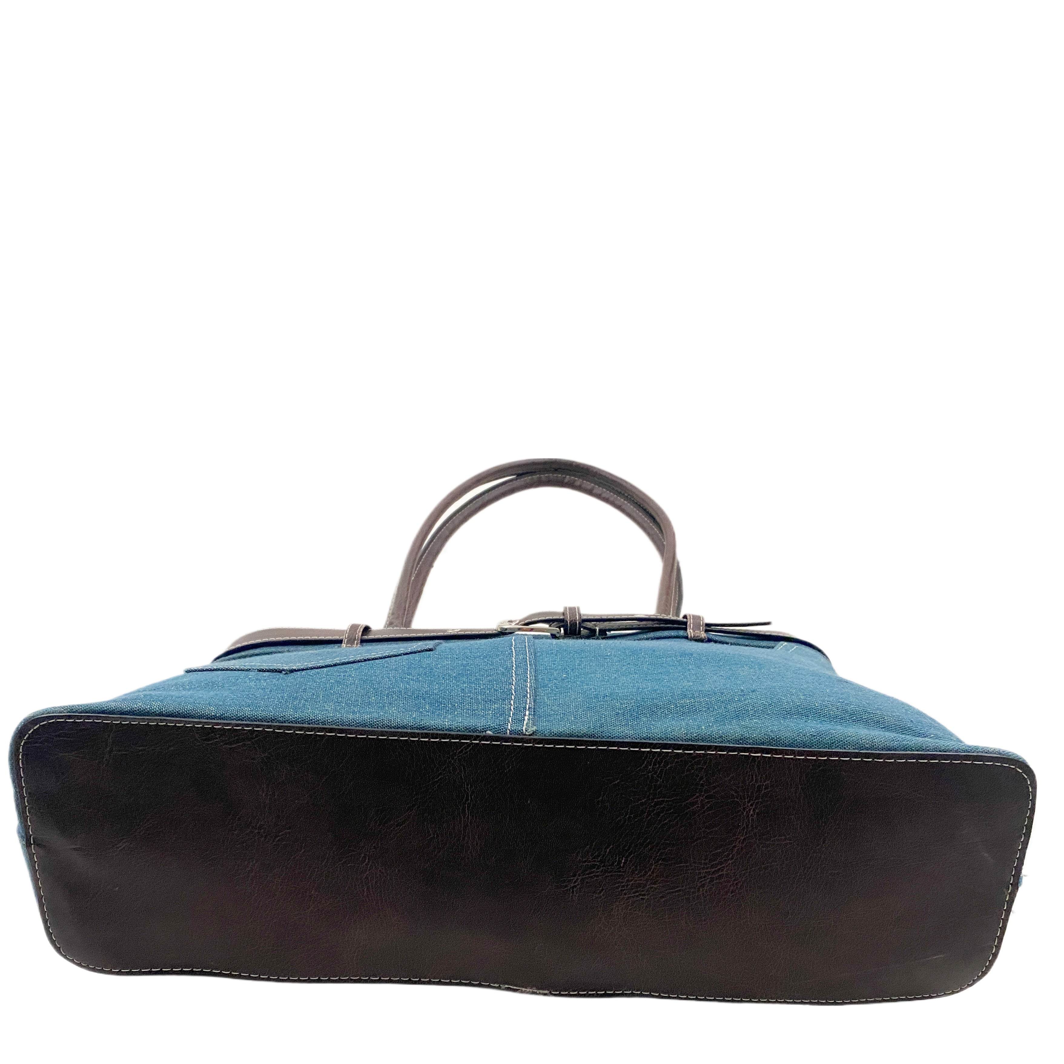 Vintage Denim Tote Bag