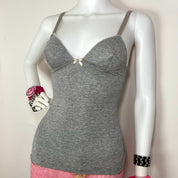 D&G Dolce & Gabbana Gray Sparkly Cami (XS/S)