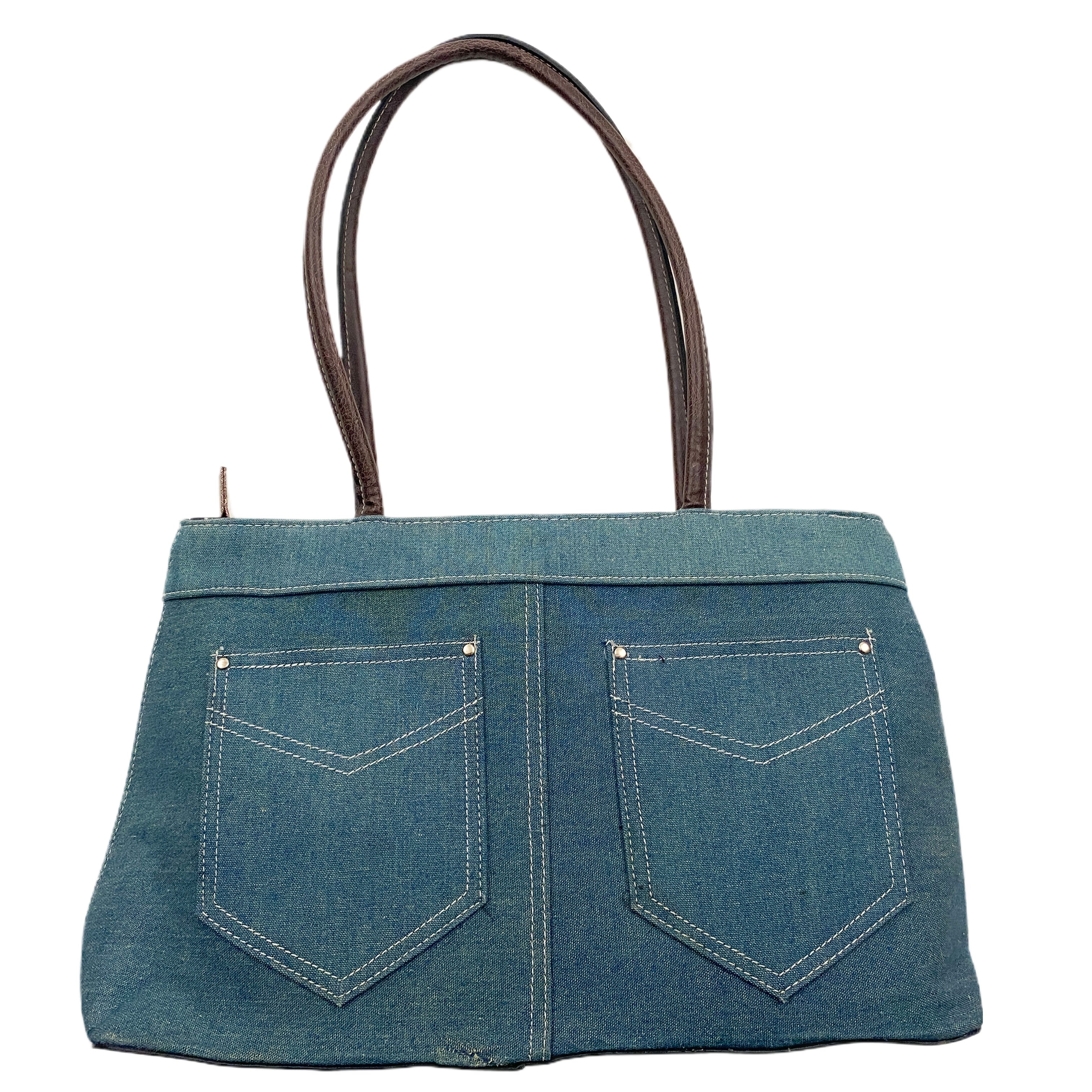 Vintage Denim Tote Bag