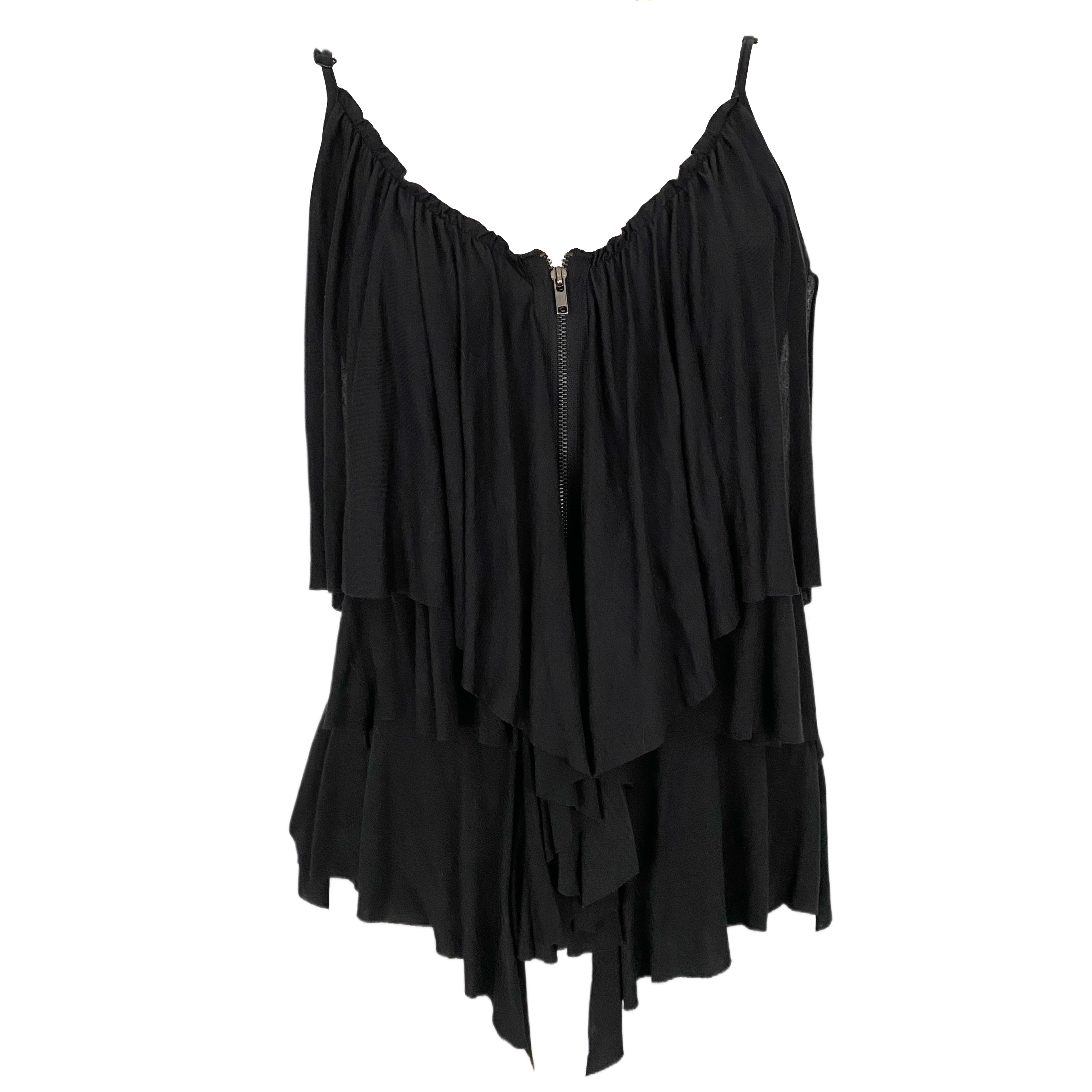 Parasuco Ruffle Zip Tank (L)
