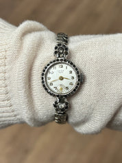 Antiquey 12kt Black Gem Watch