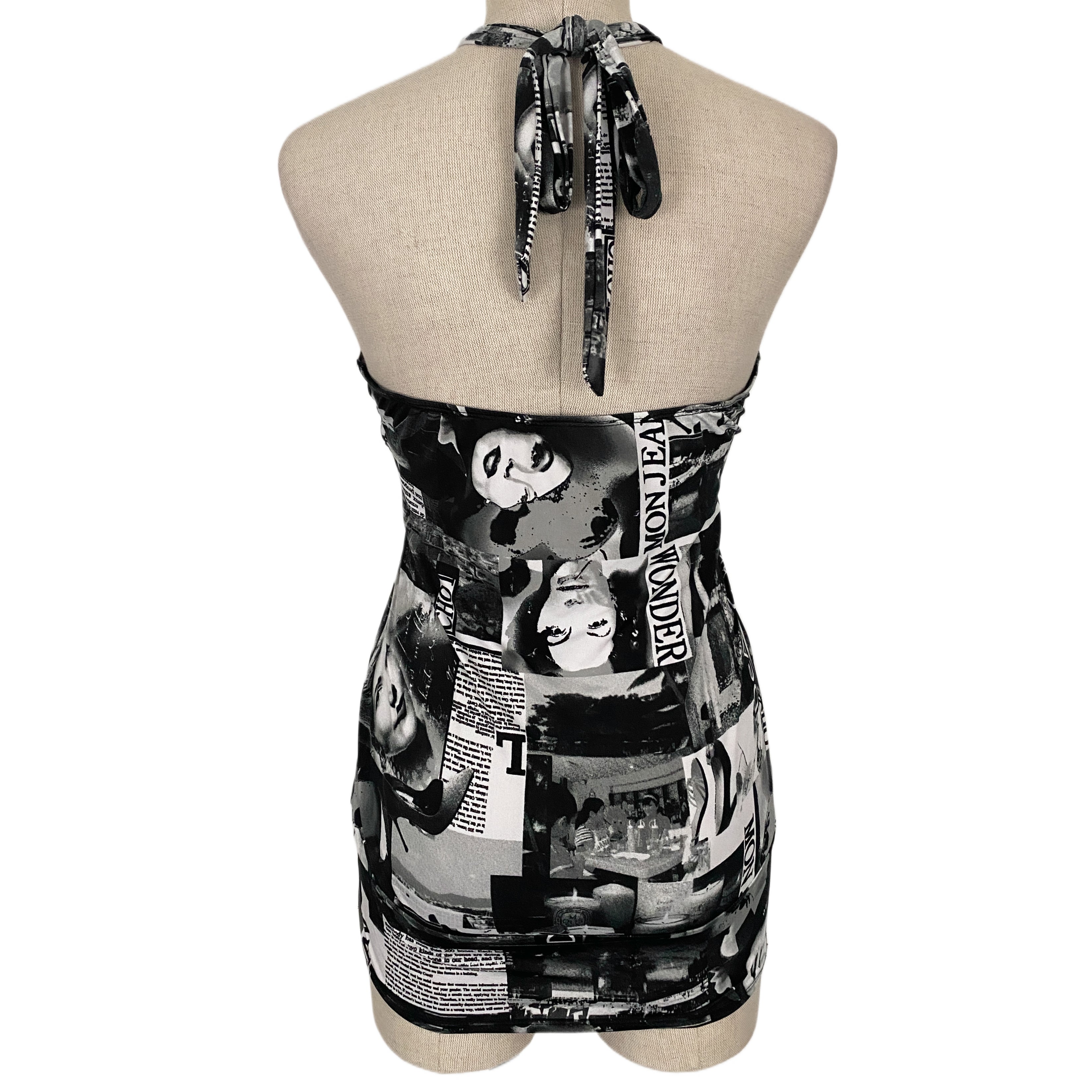 Y2K Slinky Collage Halter (M)