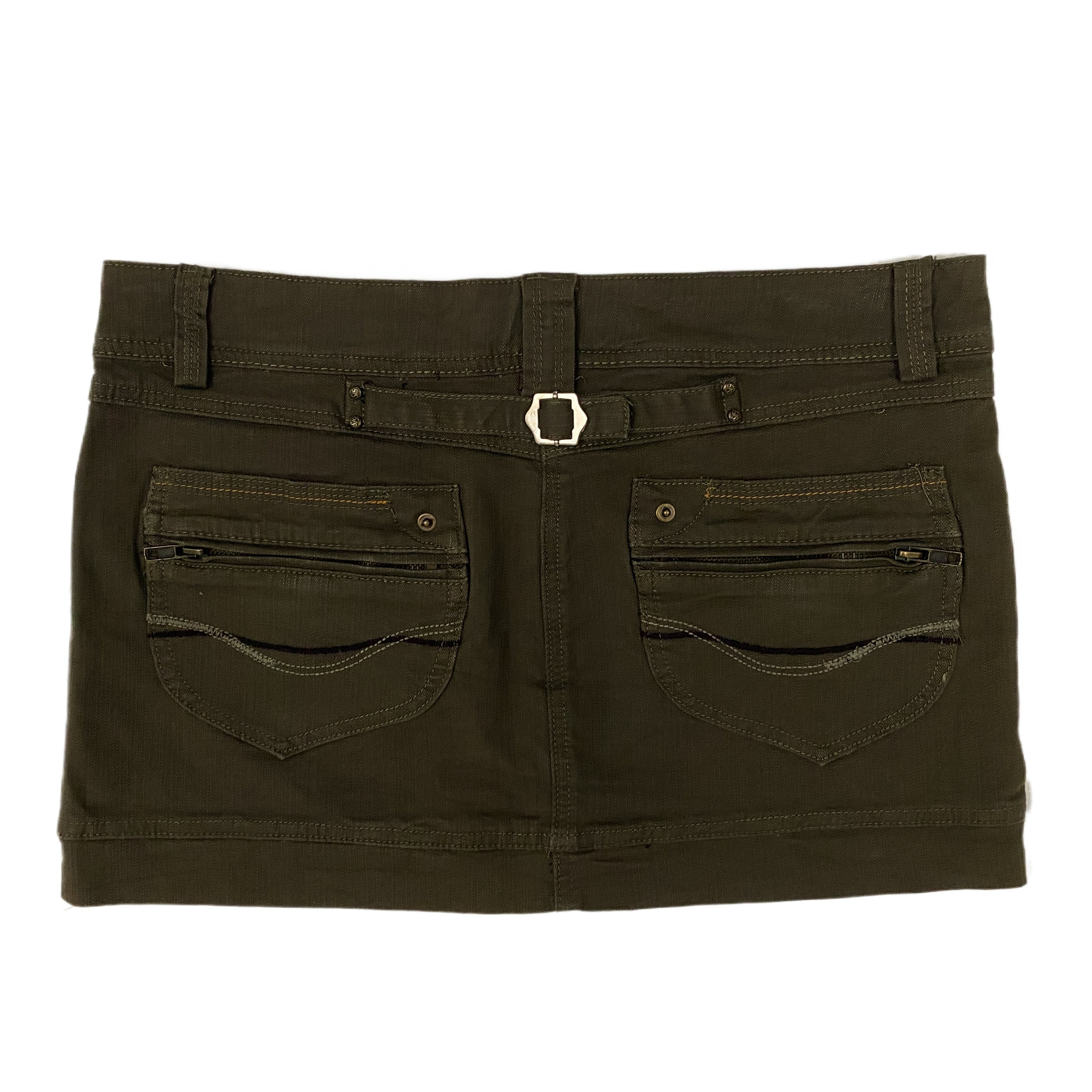 Olive Mini Skirt (M)