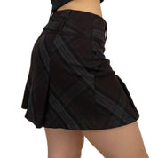 Dark Academia Plaid Mini Skirt (S)