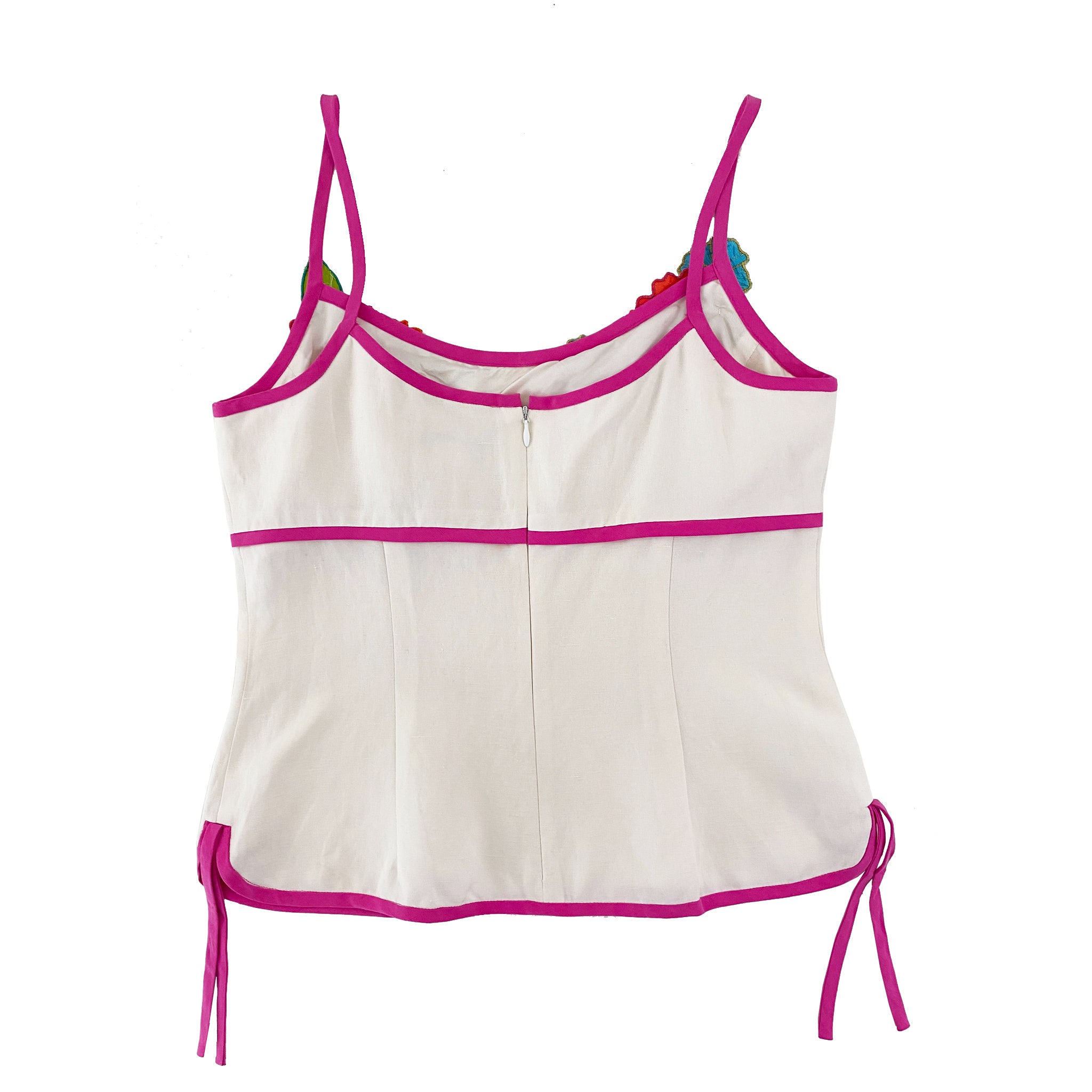 Silk Linen Flower Cami (M/8)