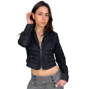 Denim Military Jacket (S)