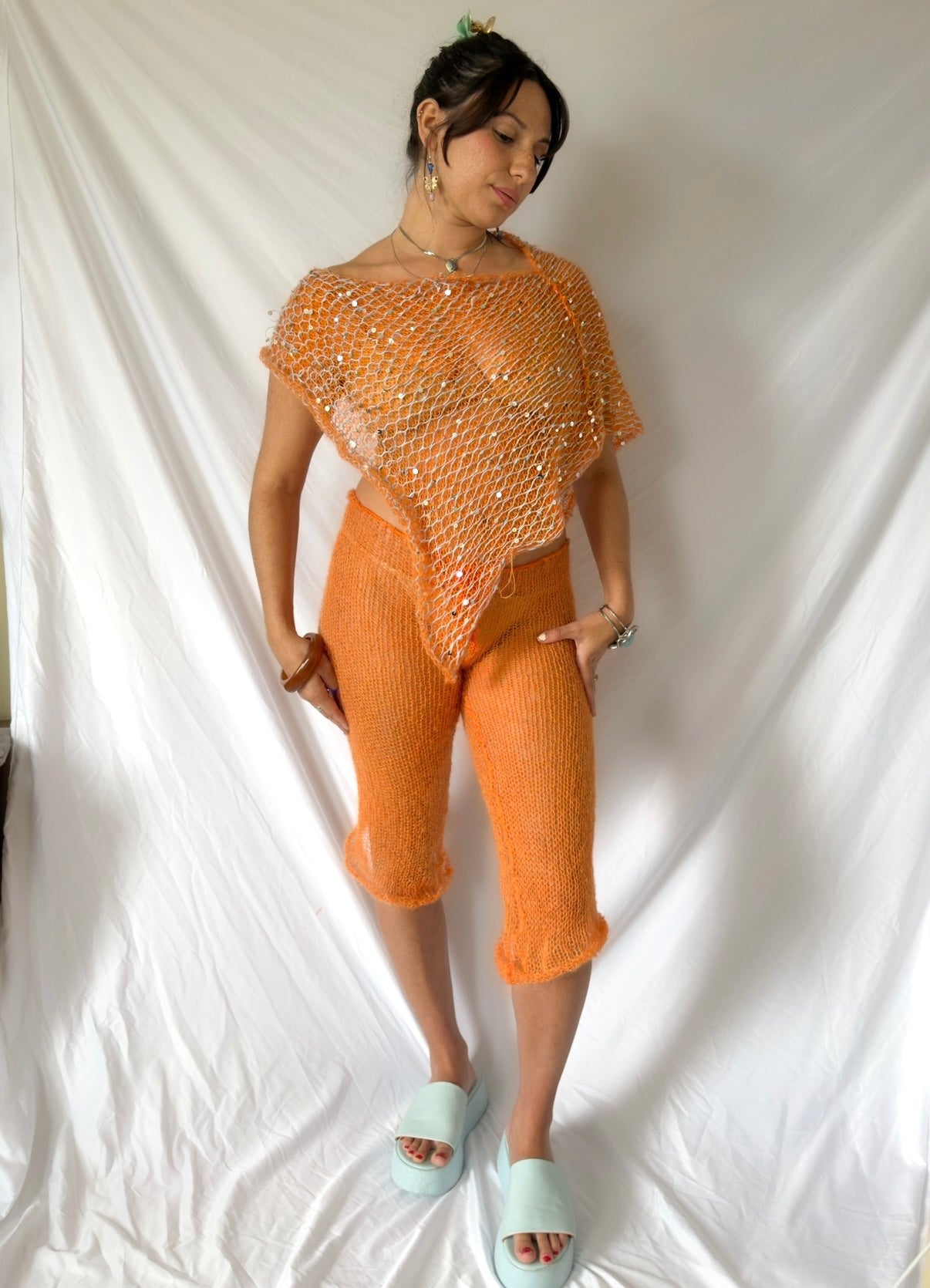 Orange Tangerine Capris (XS-2XL)