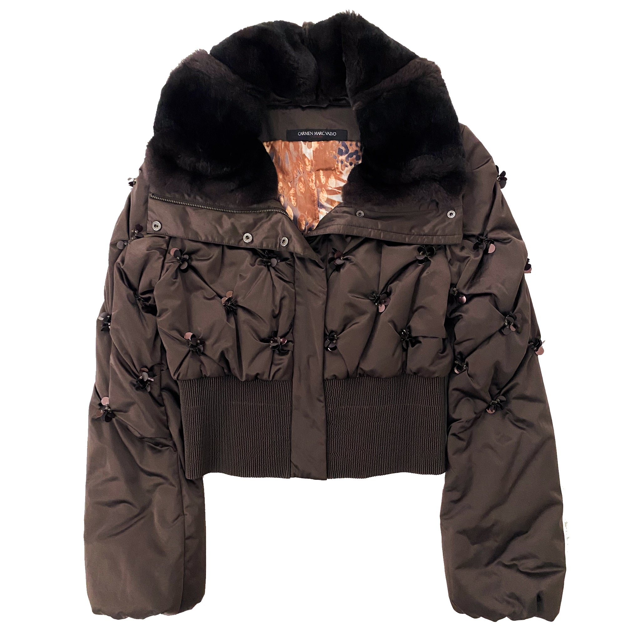 Glam Chocolate Puffer (M)