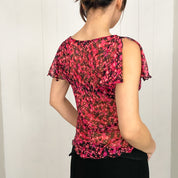 Vintage Betsey Johnson Silk Flutter Top (S)