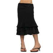 Les Copains Italian Layered Midi Skirt (S)