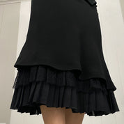 Les Copains Italian Layered Midi Skirt (S)