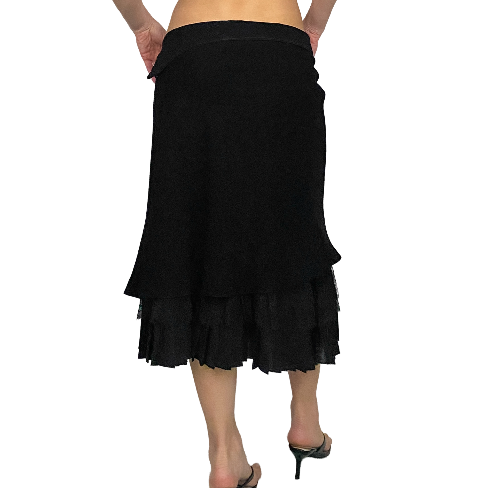 Les Copains Italian Layered Midi Skirt (S)