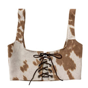 Cow Print Halter (XS)