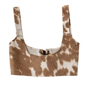 Cow Print Halter (XS)