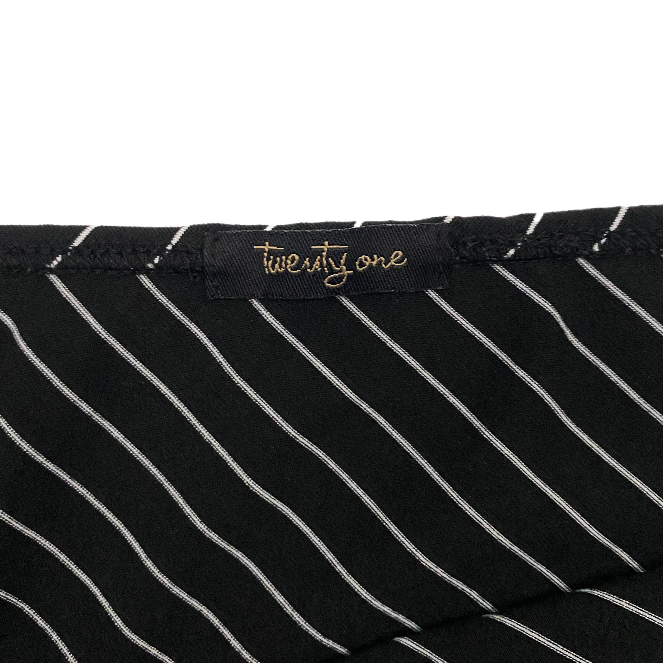 Y2K Slinky Striped Halter (L)