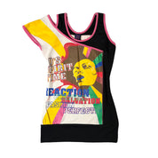 Asymmetrical Graphic Layered Top (S)