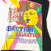 Asymmetrical Graphic Layered Top (S)
