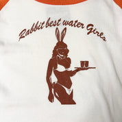 Graphic Bunny Girl Ringer Tee (M-L)