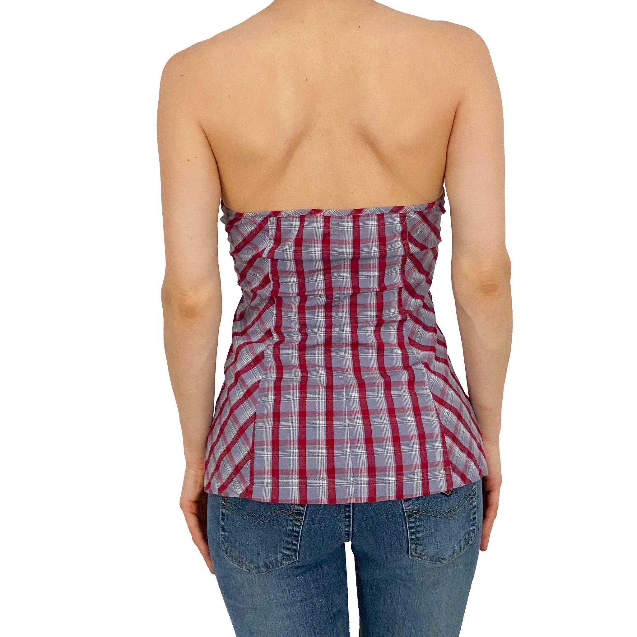 Guess Plaid Bustier (S)