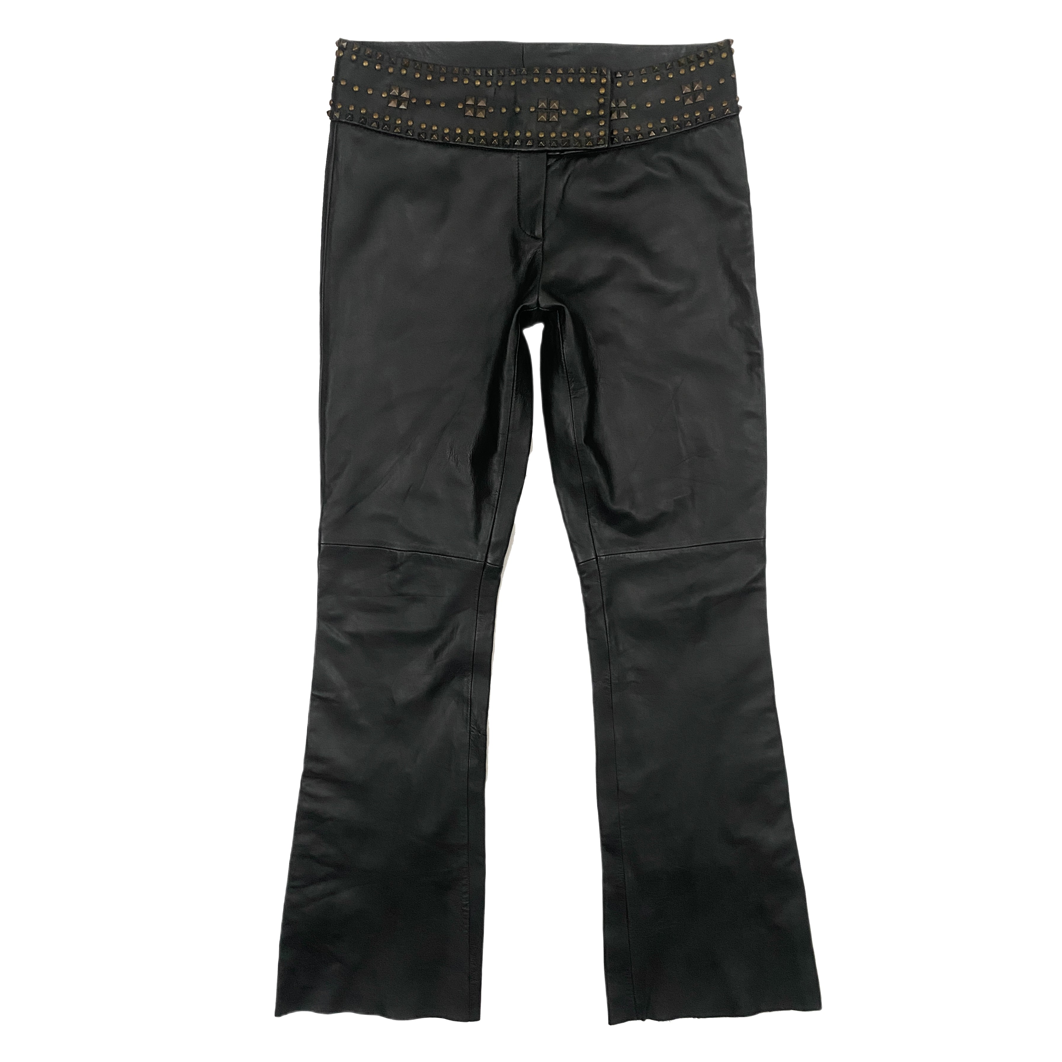 Cache Studded Leather Pants (M)