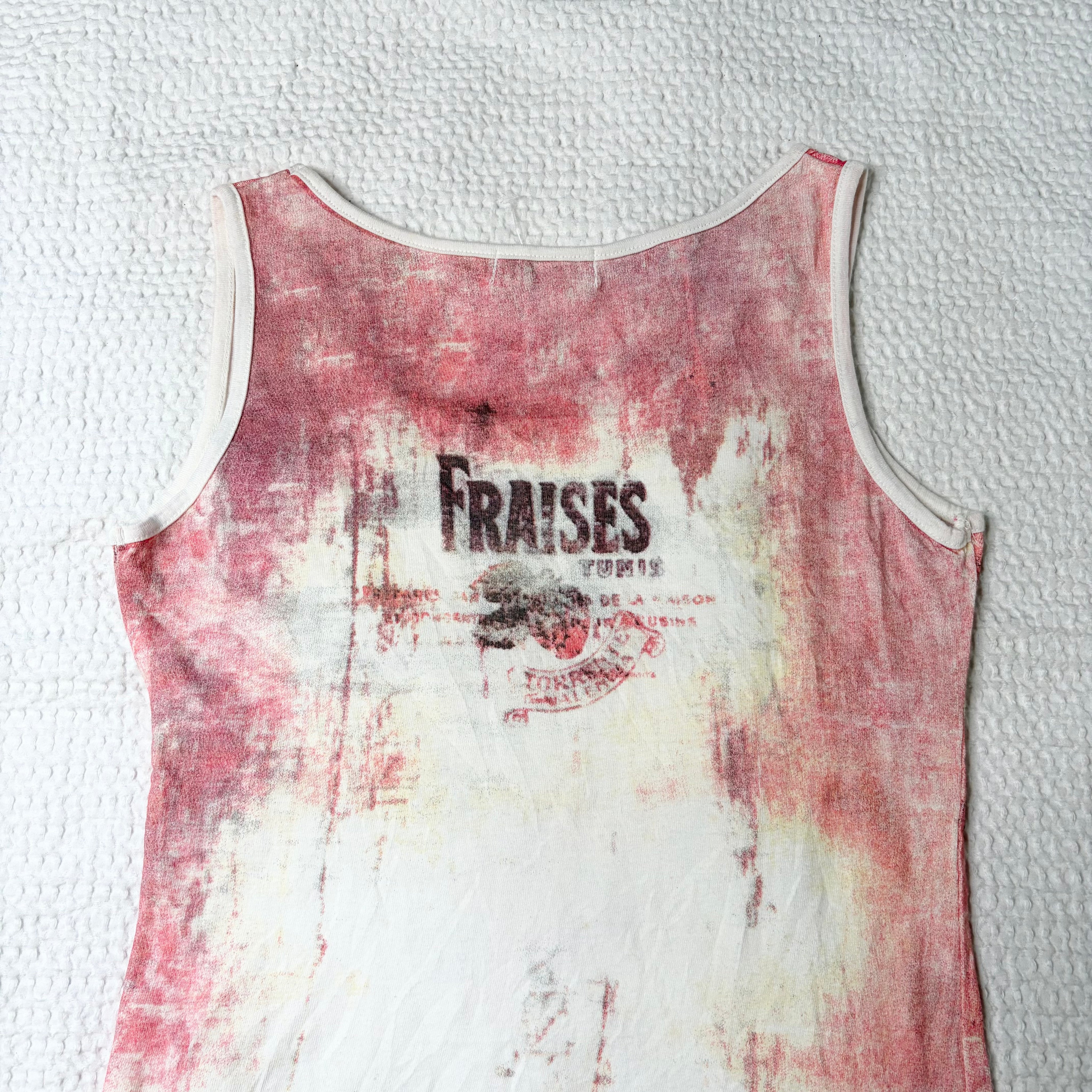 Floral Distressed Graphic Tank (S)
