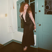 Black Silk Chiffon Starlette Gown (XS-XL)
