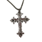 Gothic Cross Turquoise Necklace