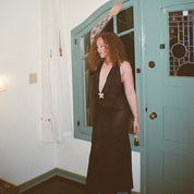 Black Silk Chiffon Starlette Gown (XS-XL)