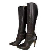 Espresso Tall Leather Boots (8.5)