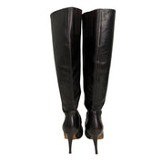 Espresso Tall Leather Boots (8.5)