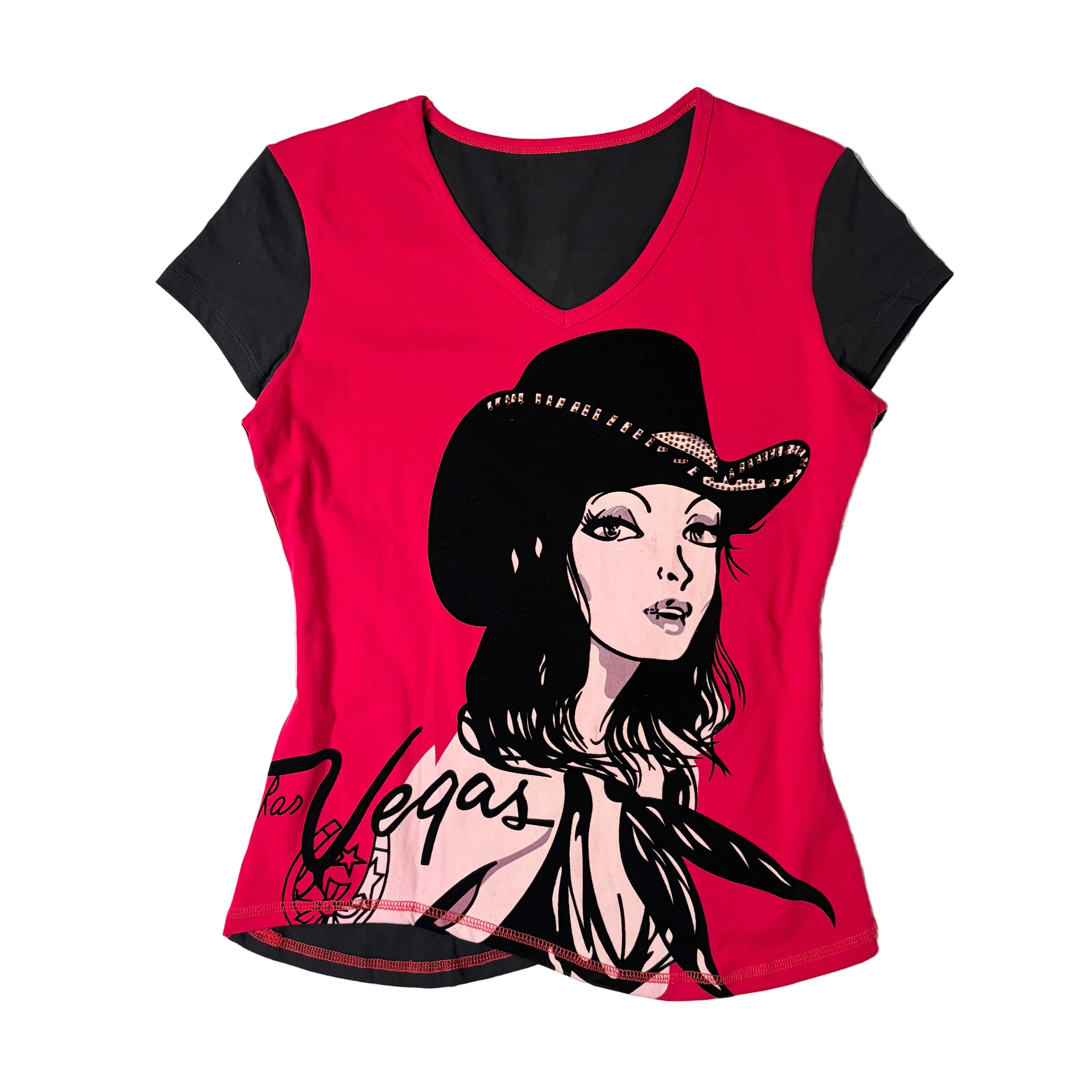 Cowgirl Graphic Asymmetrical Tee (M-L)