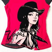 Cowgirl Graphic Asymmetrical Tee (M-L)