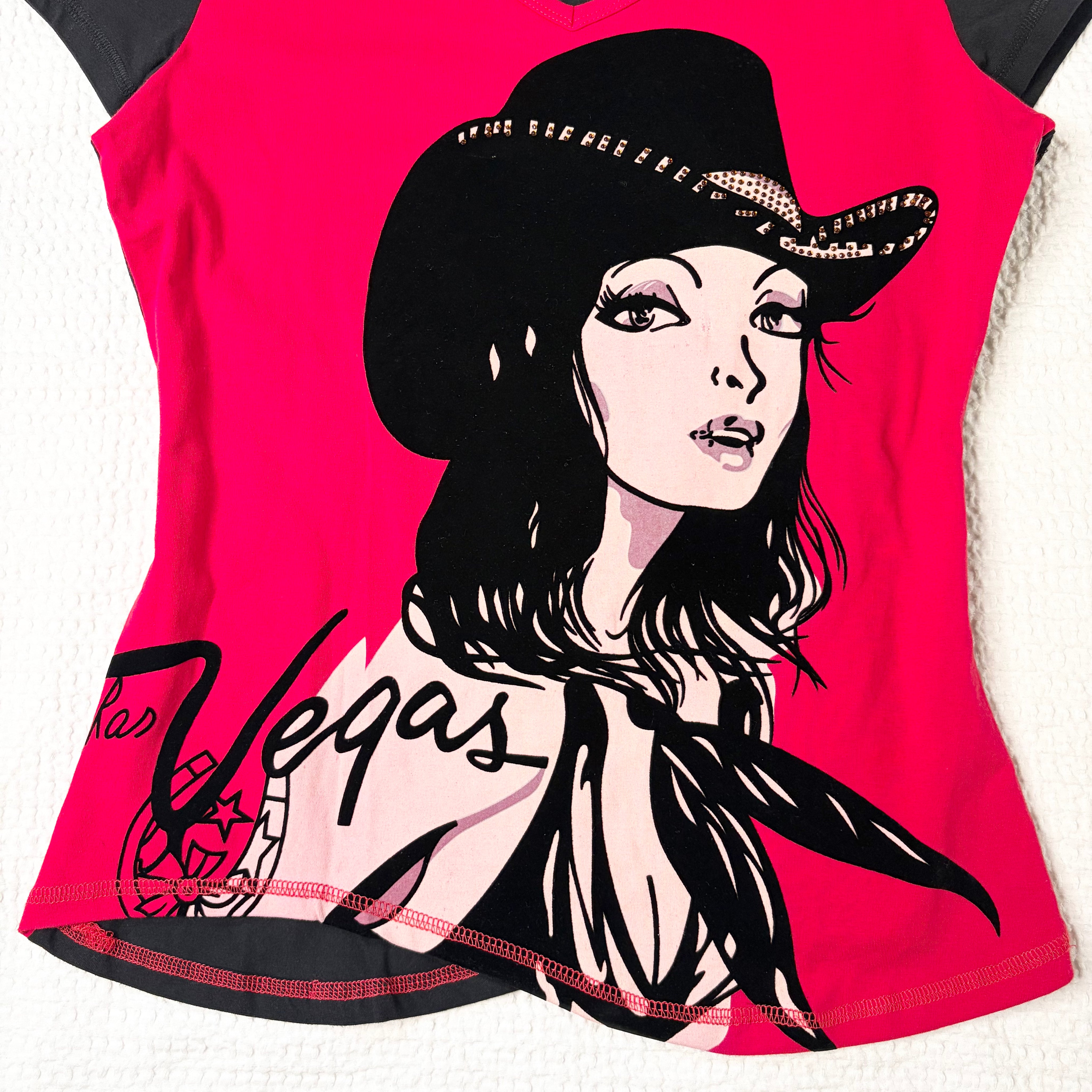Cowgirl Graphic Asymmetrical Tee (M-L)