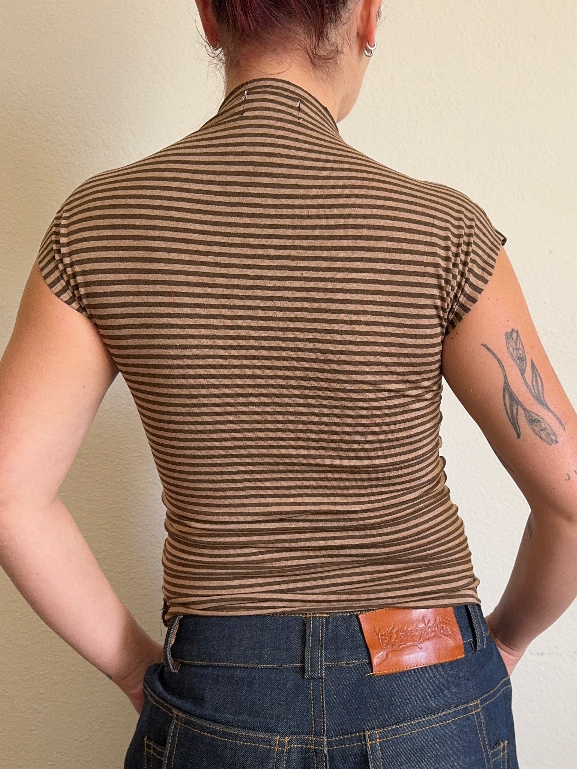 The Peanut Butter Mock Neck Tee (XS-XL)