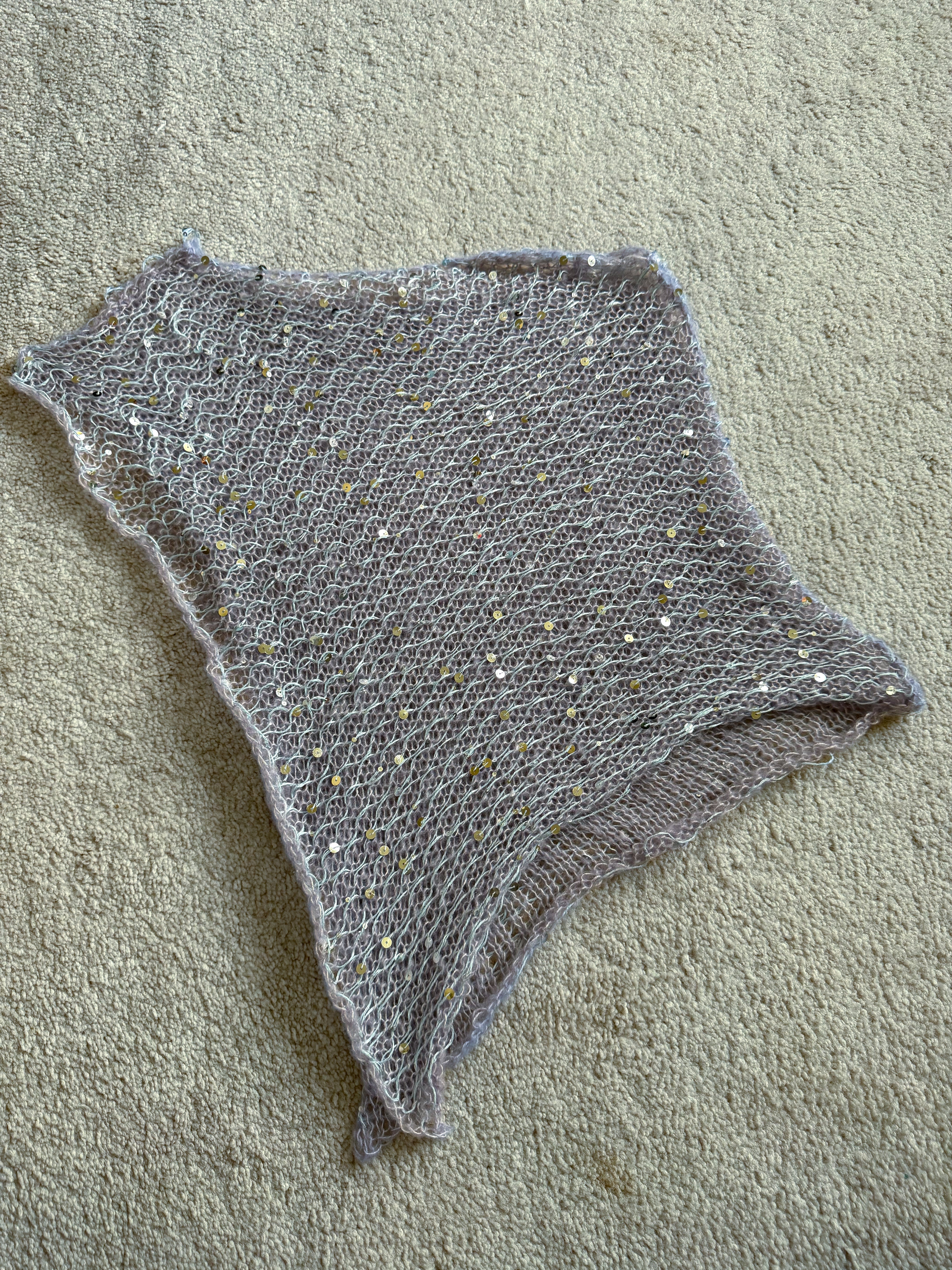 Sequin Poncho Lilac (XS-XL)