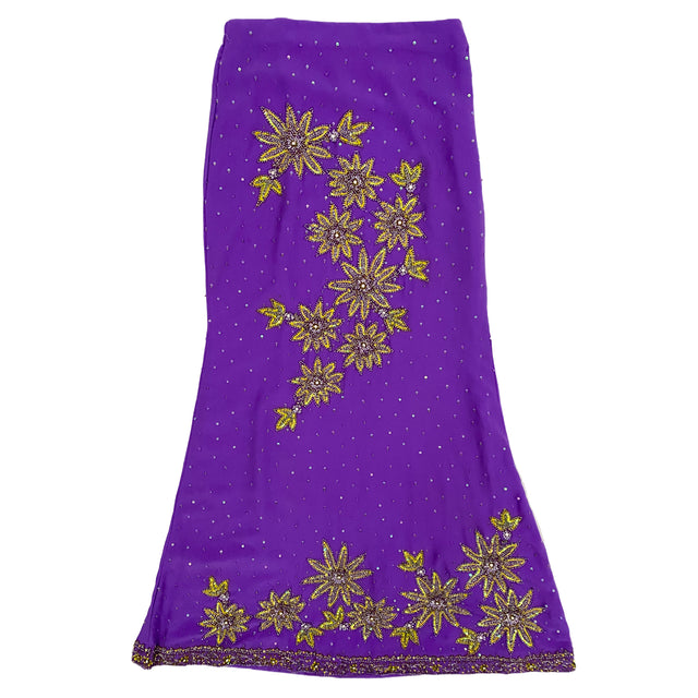 Purple Beaded Maxi Skirt (XS/S) main image 0